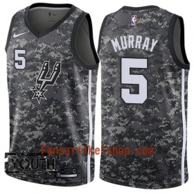San Antonio Spurs Trikot Dejounte Murray 5 Nike City Edition Schwarz Swingman - Kinder